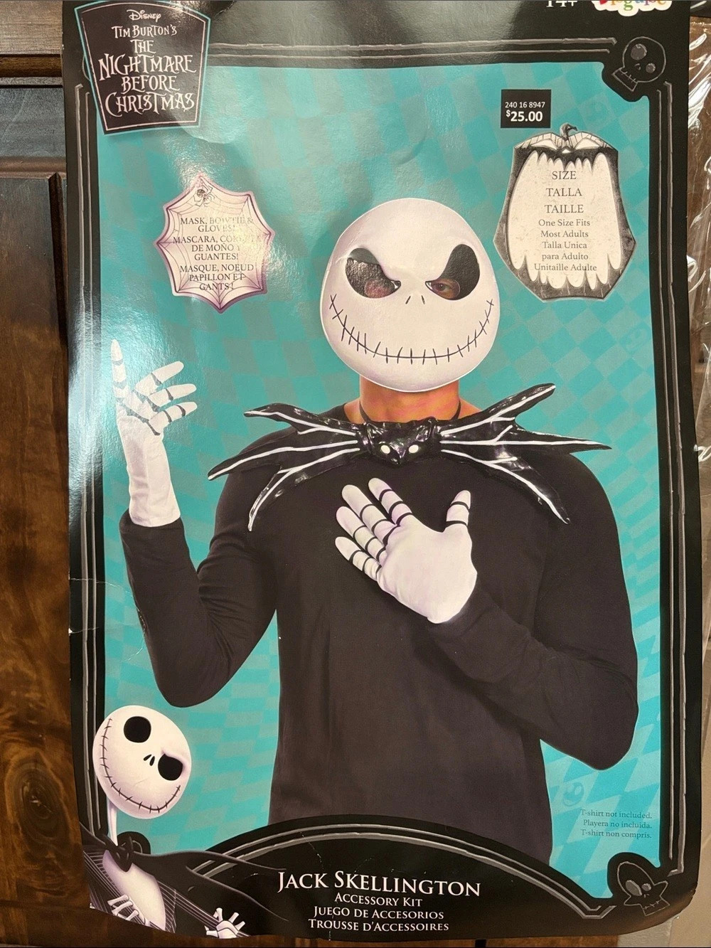 Disney Jack Skellington Adult Costume Accessory Kit Halloween Costume